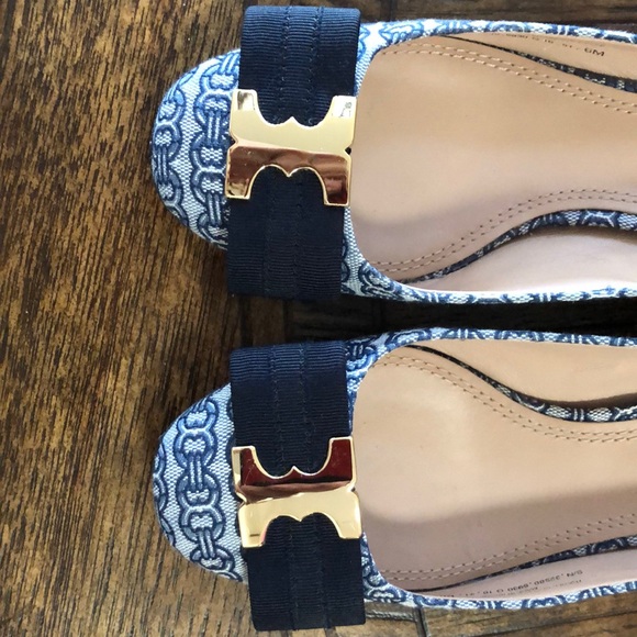 Tory Burch Gemini Link Bow Pump Size 6 - Picture 6 of 10